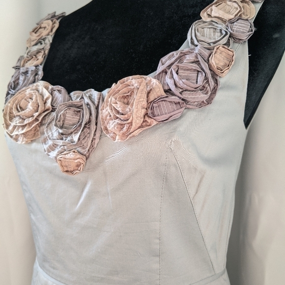 BARASCHI for ANTHROPOLOGIE Slate shift dress size 4 with pockets! - Picture 7 of 11